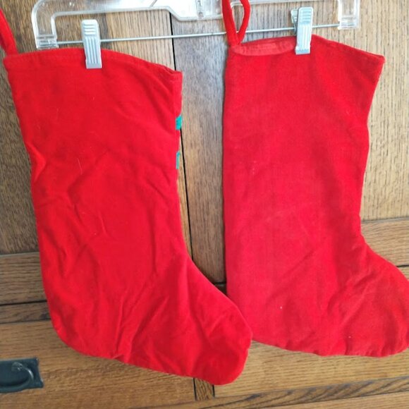 CHRISTMAS STOCKINGS BUNDLE - (2) Handmade Super Cute! - Picture 2 of 2